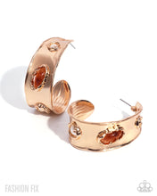 Load image into Gallery viewer, Paparazzi “Archeological Dig” Gold Hoop Earrings -Paparazzi Accessories
