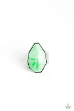 Load image into Gallery viewer, Paparazzi “Never Say TIE Dye” Green Stretch Ring
