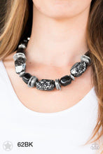 Load image into Gallery viewer, Blockbuster “In Good Glazes” Black Necklace Earring Set - Paparazzi Accessories
