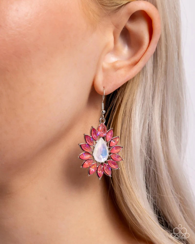 “Giddy Generosity” Pink Dangle Earrings - Paparazzi Accessories