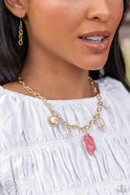 Load image into Gallery viewer, Paparazzi “Geode Glam” Pink Necklace Earring Earring Set

