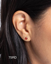 Load image into Gallery viewer, “Logical Light” Red Post Earrings - Paparazzi
