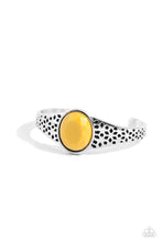 Load image into Gallery viewer, Paparazzi “Over POP-ulated” Yellow Cuff Bracelet - Paparazzi Accessories
