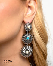 Load image into Gallery viewer, “Palm Tree” Promise White Post Earring - Paparazzi Accessories
