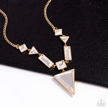 Load image into Gallery viewer, Paparazzi “Fetchingly Fierce” Gold Necklace Earring Set
