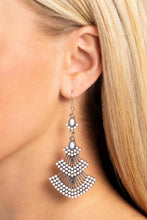 Load image into Gallery viewer, Paparazzi “Eastern Expression” White Dangle Earrings
