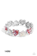 Load image into Gallery viewer, Paparazzi “Headliner Heart” Multi Stretch Bracelet
