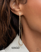 Load image into Gallery viewer, “Tailored Trade” Gold Post Earrings - Paparazzi Accessories
