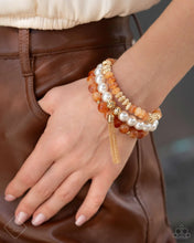 Load image into Gallery viewer, Paparazzi “Marbled Mirage” Orange Bracelet Set
