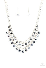 Load image into Gallery viewer, Paparazzi “Urban Palace” Blue Necklace Earring Set
