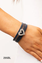 Load image into Gallery viewer, Paparazzi “Wildly in Love” Blue Magnetic Bracelet
