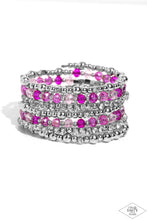 Load image into Gallery viewer, Paparazzi Pink Diamond “ICE Knowing You” Pink Coil Bracelet
