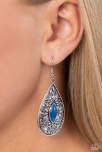 Load image into Gallery viewer, Paparazzi “Two PERENNIALS in a Pod” Blue Dangle Earring
