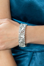 Load image into Gallery viewer, Paparazzi Life of Party Exclusive “Full Body Chills” White Stretch Bracelet
