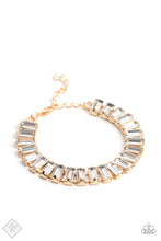 Load image into Gallery viewer, Paparazzi “Darling Debutante” Gold Adjustable Clasp Bracelet - Cindysblingboutique
