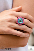 Load image into Gallery viewer, Paparazzi “Changing Class” Pink Stretch Ring
