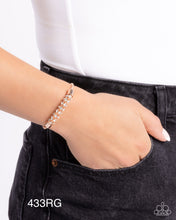 Load image into Gallery viewer, Paparazzi “Serious Sentiment” Rose Gold Bracelet
