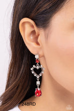 Load image into Gallery viewer, Paparazzi “Lovers Lure” Red Post Earrings

