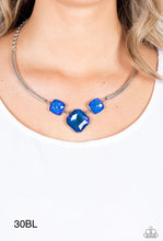 Load image into Gallery viewer, Paparazzi Life of the Party Exclusive “Divine” Blue Necklace Earring Set
