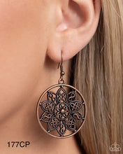 Load image into Gallery viewer, “Garden Allure” Copper Dangle Earrings - Paparazzi Accessories
