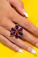 Load image into Gallery viewer, Paparazzi “Blazing Blooms” Multi Stretch Ring
