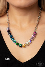 Load image into Gallery viewer, Paparazzi Black Diamond Exclusive “Rainbow Resplendence” Multi Necklace Earring Set
