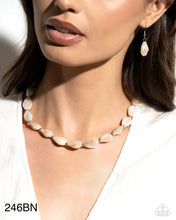 Load image into Gallery viewer, Paparazzi “SHELL-bound Sentiment” Brown Necklace Earring Set
