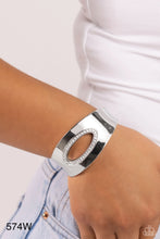 Load image into Gallery viewer, Paparazzi “Raised in Radiance” White Hinge Bracelet
