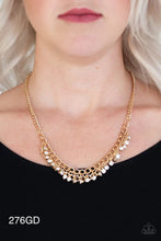 Load image into Gallery viewer, “Glow and Grind” Gold Necklace Earring Set - Paparazzi
