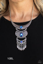 Load image into Gallery viewer, Paparazzi &quot;Lunar Enchantment&quot; Blue Necklace Earring Set
