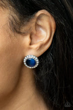 Load image into Gallery viewer, “Glowing Dazzle&quot; Blue Post Earrings - Paparazzi Accessories
