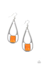 Load image into Gallery viewer, Paparazzi “Adventure Story” Orange Dangle  Earring
