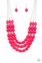 Load image into Gallery viewer, Paparazzi “Coastal Cruise” Pink Necklace Earring Set - Cindysblingboutique
