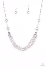 Load image into Gallery viewer, Paparazzi “One-WOMAN Show” Silver Necklace Earring Set
