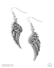 Load image into Gallery viewer, Paparazzi “Free-Spirited Fable” White Dangle Earrings - Paparazzi Accessories

