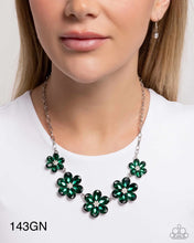 Load image into Gallery viewer, “Whimsical Way” Green Necklace Earring Set - Paparazzi
