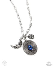 Load image into Gallery viewer, Paparazzi “Stirring Season” Blue Necklace Earring Set - Paparazzi Accessories
