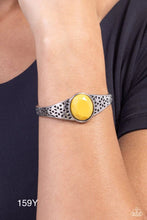 Load image into Gallery viewer, Paparazzi “Over POP-ulated” Yellow Cuff Bracelet - Paparazzi Accessories
