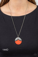 Load image into Gallery viewer, “Seaside Sabbatical” Orange Necklace Earring Set - Paparazzi Accessories
