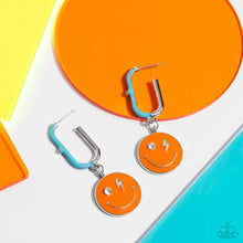 Load image into Gallery viewer, “Personable Pizzazz” Orange Hoop Earrings - Paparazzi
