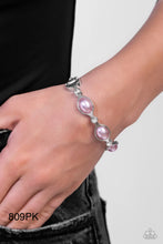 Load image into Gallery viewer, Paparazzi “Are You Gonna Be“ My PEARL  Pink Hinged Bracelet
