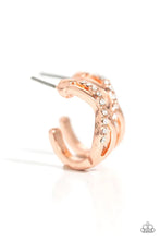 Load image into Gallery viewer, “Horoscopic Helixes” Copper Hoop Earrings - Paparazzi Accessories
