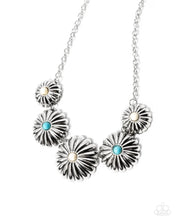 Load image into Gallery viewer, Paparazzi “Palm Tree Promenade” White Necklace Earring Set
