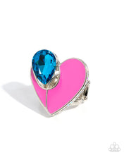 Load image into Gallery viewer, Paparazzi “Heartfelt Hello” Multi Stretch Ring - Paparazzi Accessories
