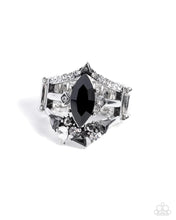 Load image into Gallery viewer, Paparazzi “Beggin&#39; for Bling” Black Stretch Ring
