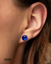 Load image into Gallery viewer, Paparazzi “Breathtaking Birthstone” Blue Post Earrings
