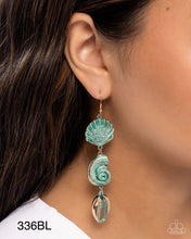 Load image into Gallery viewer, Paparazzi “Coastal Charisma” Blue Dangle Earrings - Paparazzi Accessories
