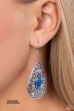 Load image into Gallery viewer, Paparazzi “Two PERENNIALS in a Pod” Blue Dangle Earring
