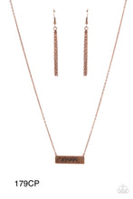 Load image into Gallery viewer, Paparazzi “Blessed Mama” Copper Necklace Earring Set - Paparazzi Accessories
