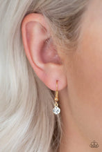 Load image into Gallery viewer, “Glow and Grind” Gold Necklace Earring Set - Paparazzi
